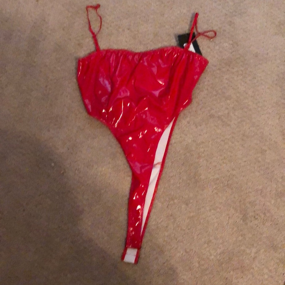 Red bodysuit